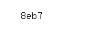 Captcha: 8eb7